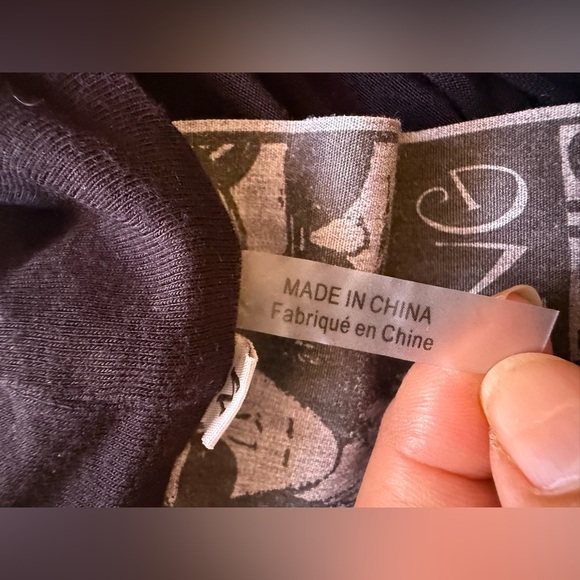 Black and White Muscle Tee with Textured Tank Top Style young fabulous & broke M - Picture 3 of 16